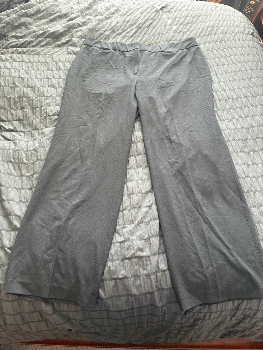 new directions Wide-Leg Pants in Charcoal Gray